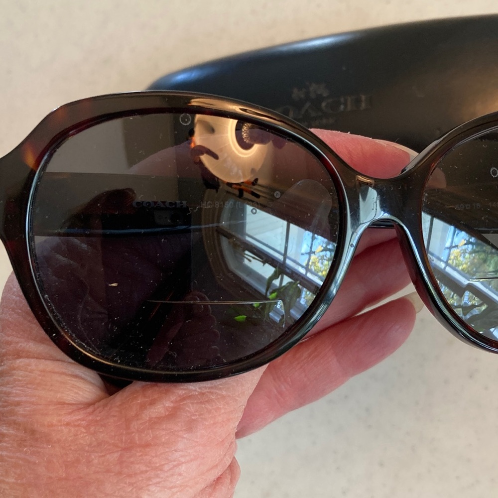 Coach Women's Dark Tortoise Sunglasses Prescription Bifocal & Case - Picture 5 of 10